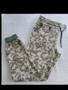 Joe Boxer Soft Knit Camo Jogger Style Lounge Pants - Womens Large